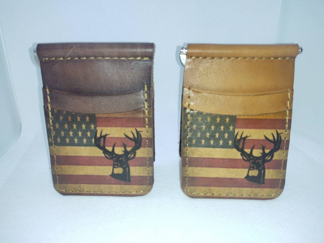 Leather Front Pocket Wallet Fall Buck Minimalist