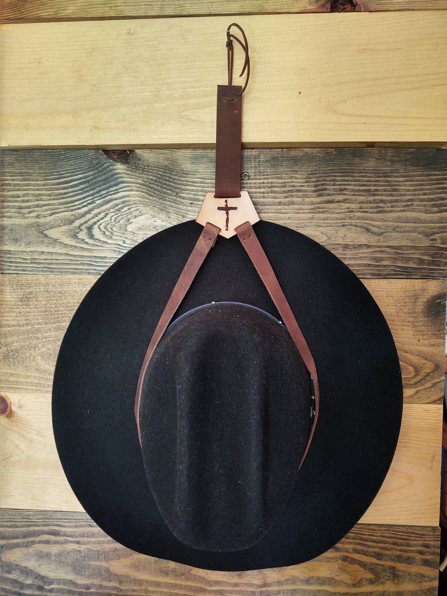 Cowboy Hat Leather Wall Hangers - Hutch Leather Works