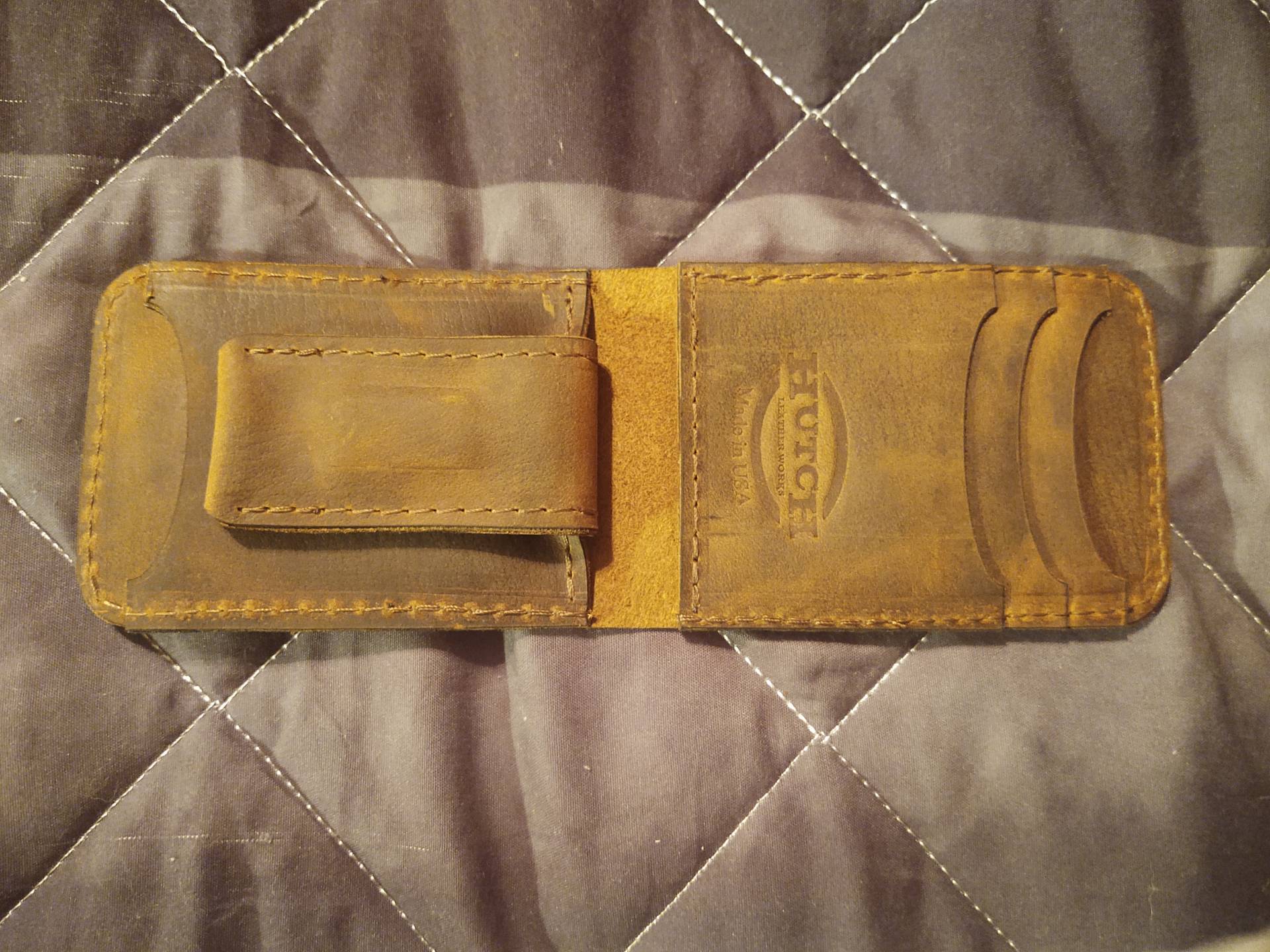 Borgen Front Pocket Wallet featuring buffalo leather